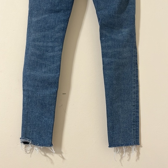 Agolde Dark Wash Distressed Sophie Skinny High Rise Denim Jeans Size 25 - Picture 8 of 11